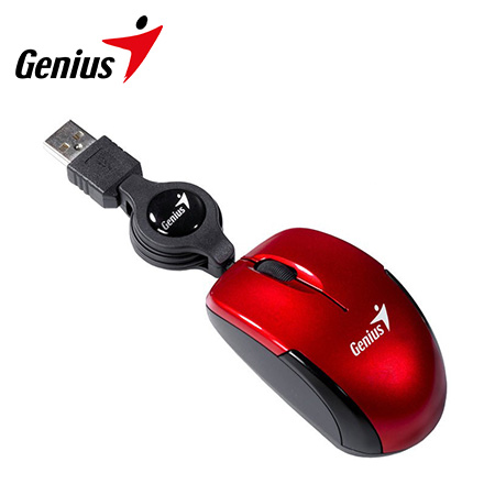 MOUSE GENIUS MICRO TRAVELER V2 USB RUBY (PN 31010125103)